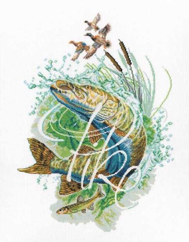 (image for) Silver Pike Counted Cross Stitch Kit
